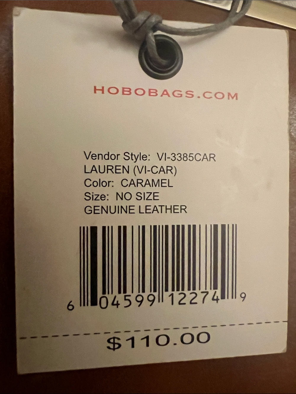 NWT HOBO Lauren Clutch-Wallet in the Caramel colorway (Vendor Style: VI-3385CAR) - Picture 10 of 10